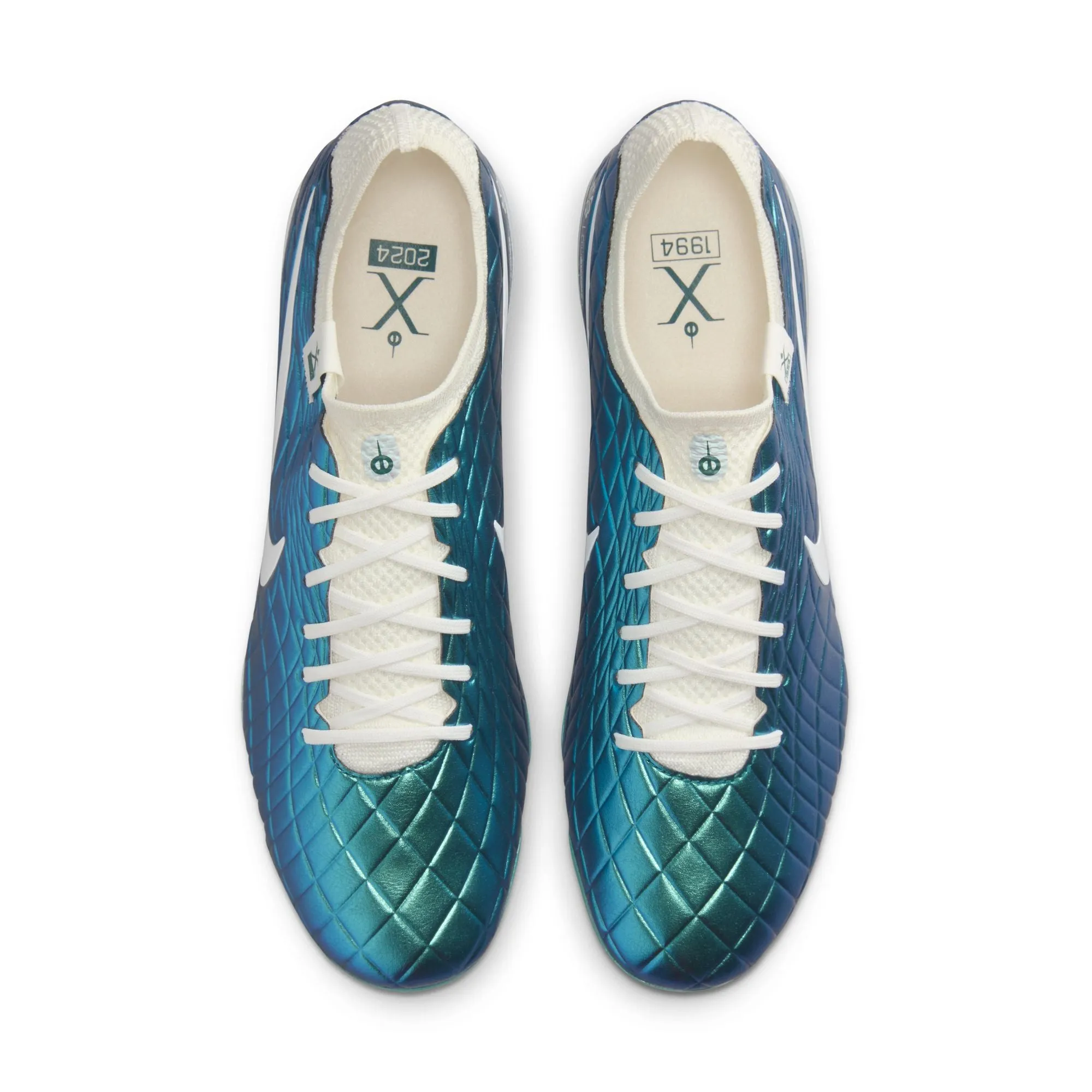 Nike Tiempo Legend 10 Elite FG 30 Year Firm Ground Soccer Cleat - Dark Atomic Teal/Sail
