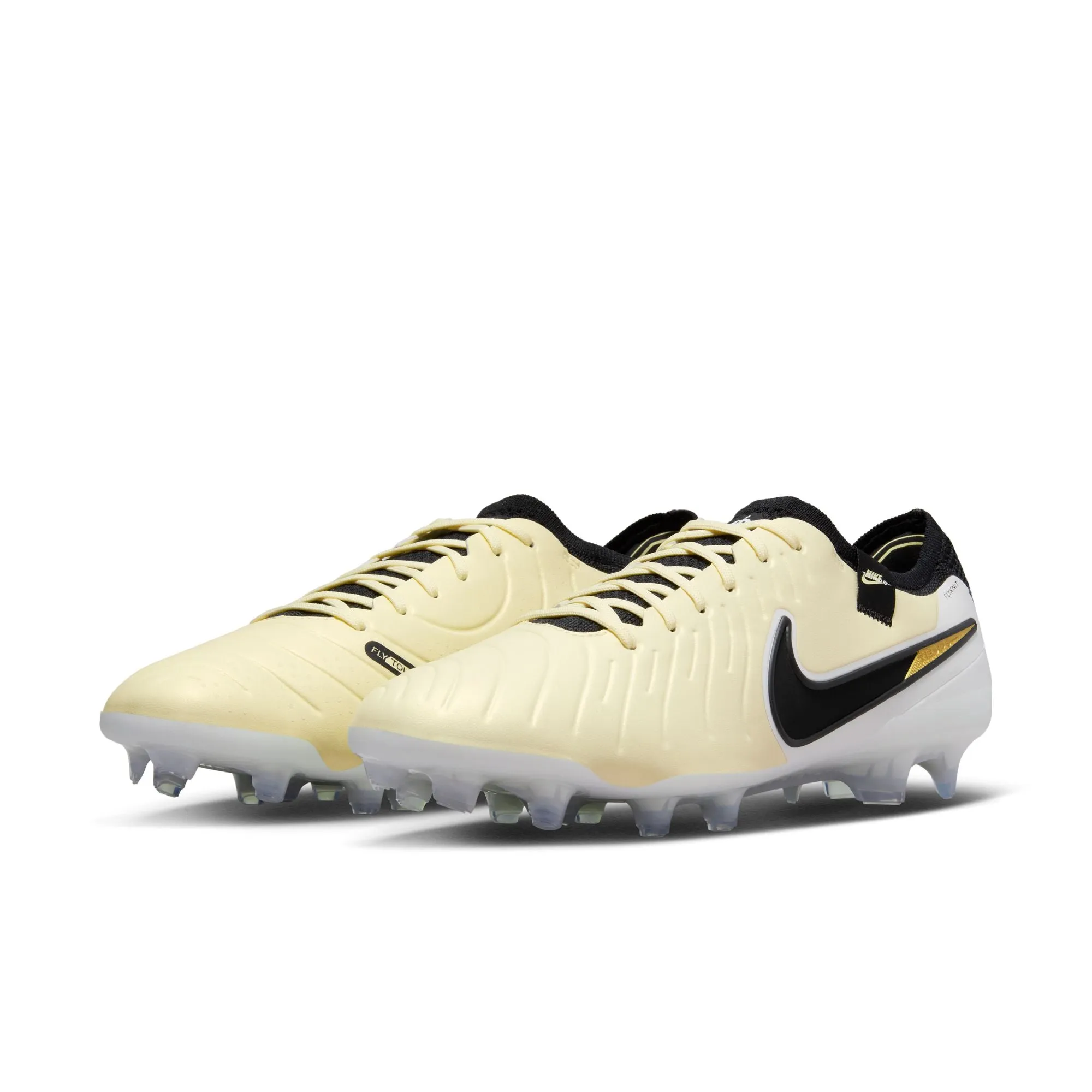 Nike Tiempo Legend 10 Elite FG Firm Ground Soccer Cleat - Lemonade/Black/Metallic Gold