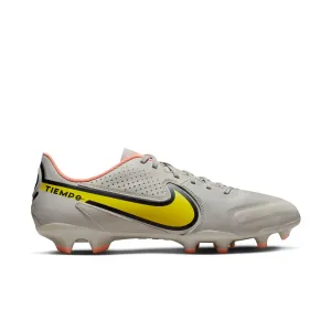 Nike Tiempo Legend 9 Academy FG/MG Firm Ground Soccer Cleat - Phantom/Yellow Strike/Sunset Glow