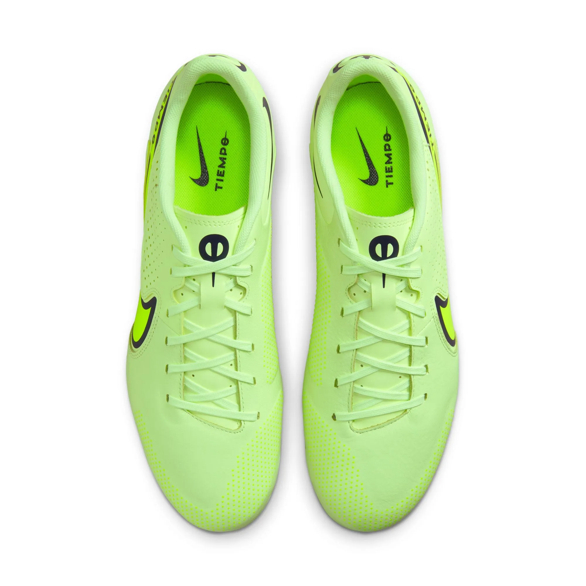 Nike Tiempo Legend 9 Academy FG/MG Firm Ground Soccer Cleat - Yellow/White/Dark Grey