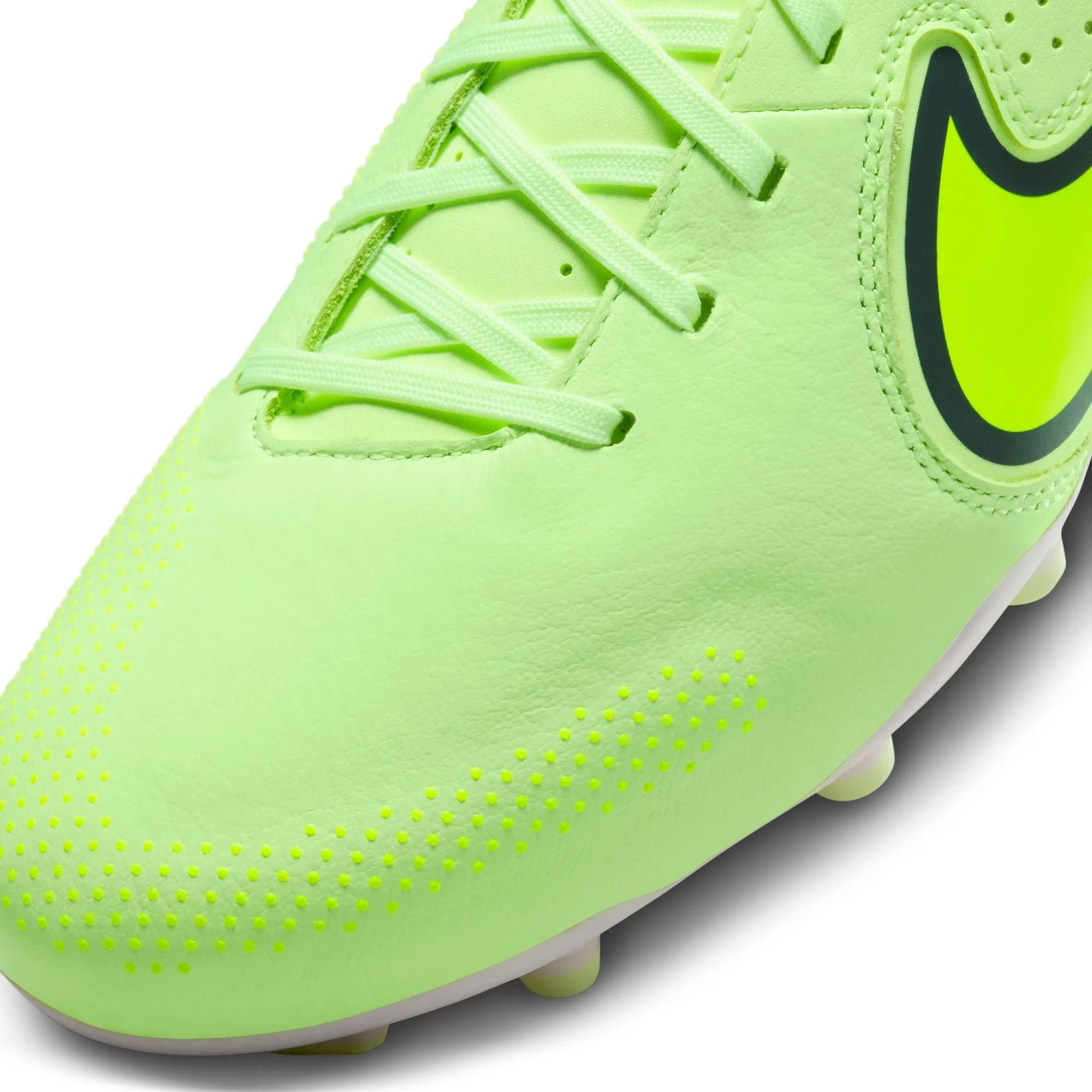 Nike Tiempo Legend 9 Academy FG/MG Firm Ground Soccer Cleat - Yellow/White/Dark Grey