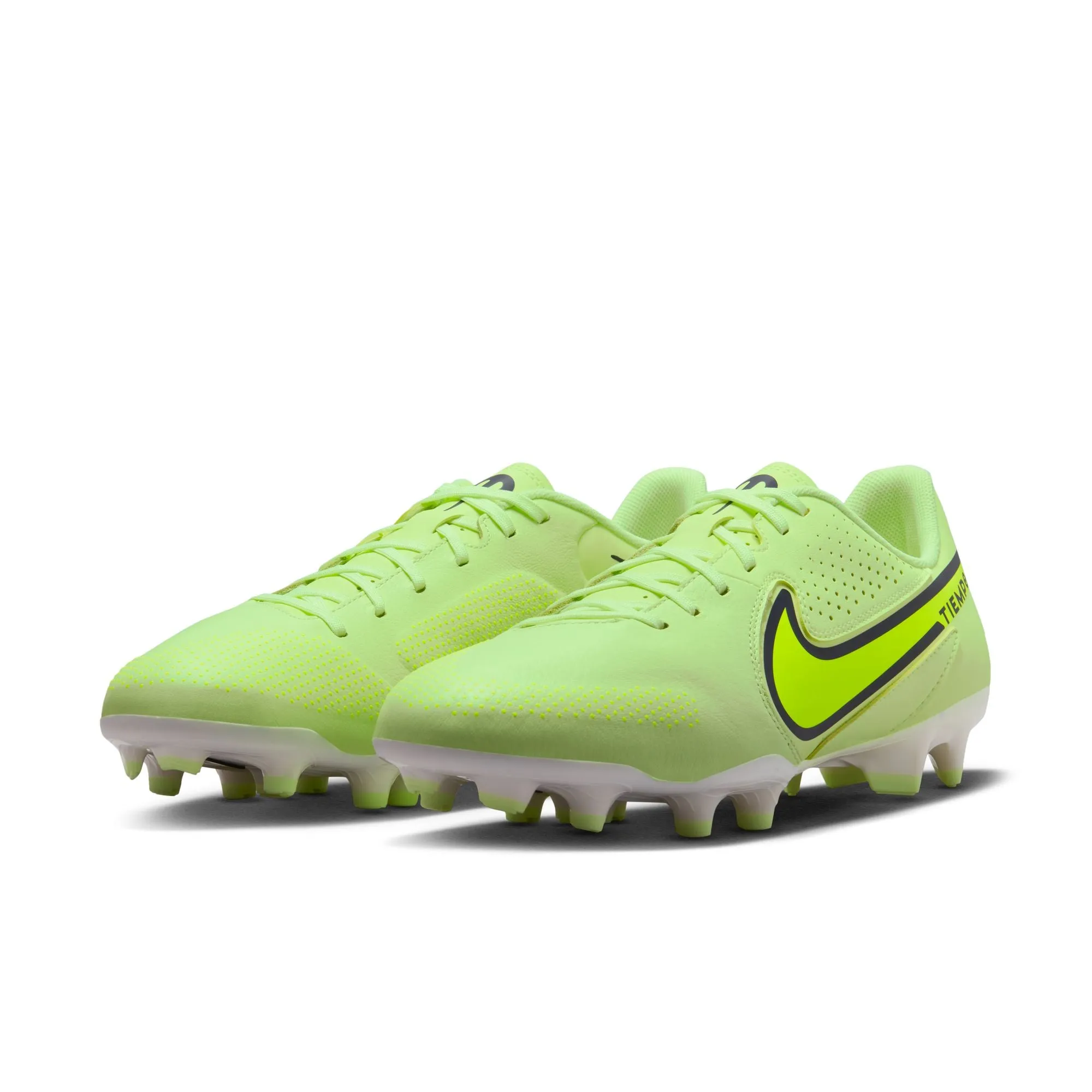 Nike Tiempo Legend 9 Academy FG/MG Firm Ground Soccer Cleat - Yellow/White/Dark Grey