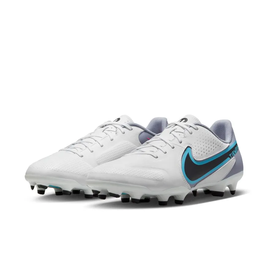 Nike Tiempo Legend 9 Academy FG/MG -	WHITE/BLACK-BALTIC BLUE-PINK BLAST