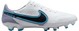 Nike Tiempo Legend 9 Pro FG Firm Ground Soccer Cleats - White/Black/Blue/Pink