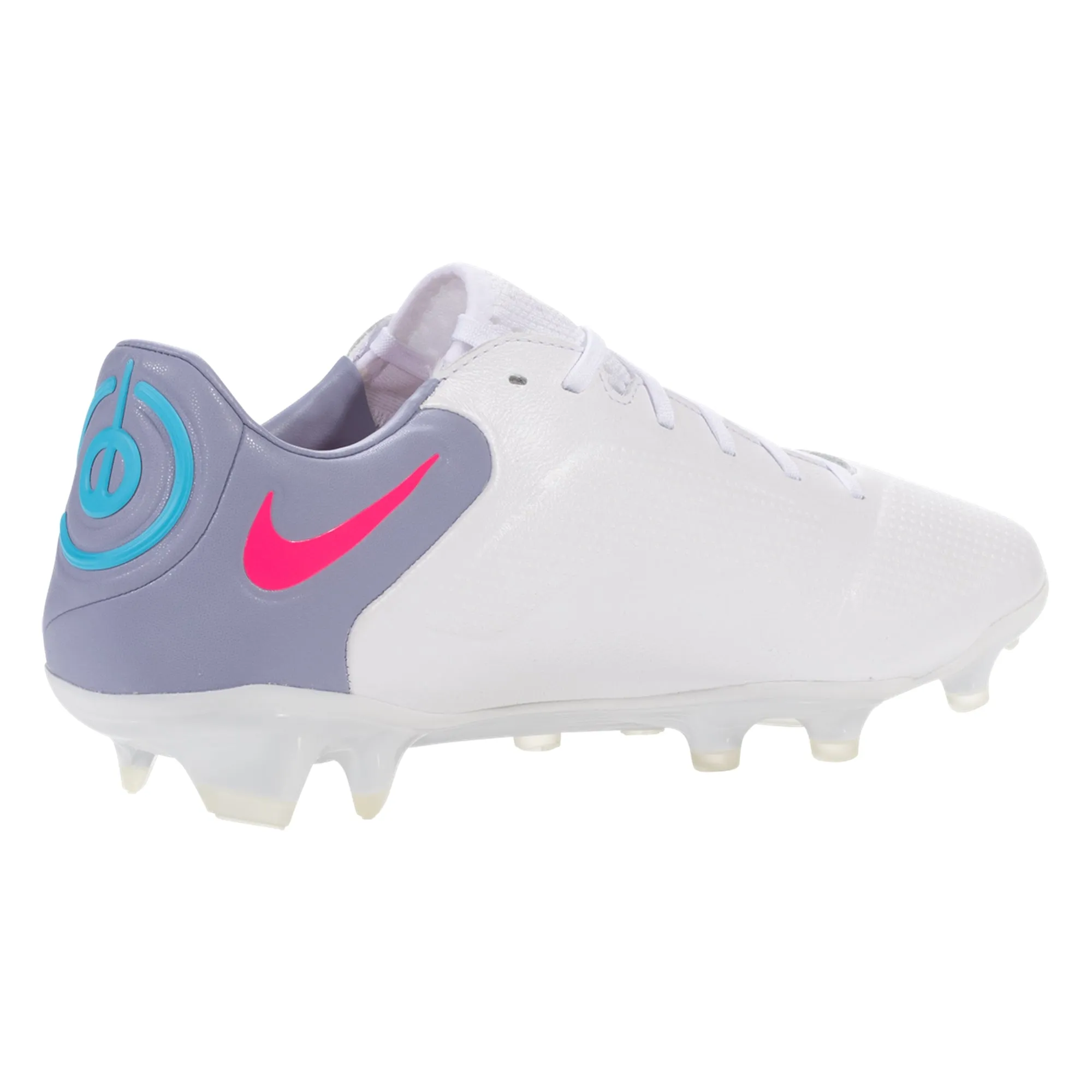 Nike Tiempo Legend 9 Pro FG Firm Ground Soccer Cleats - White/Black/Blue/Pink