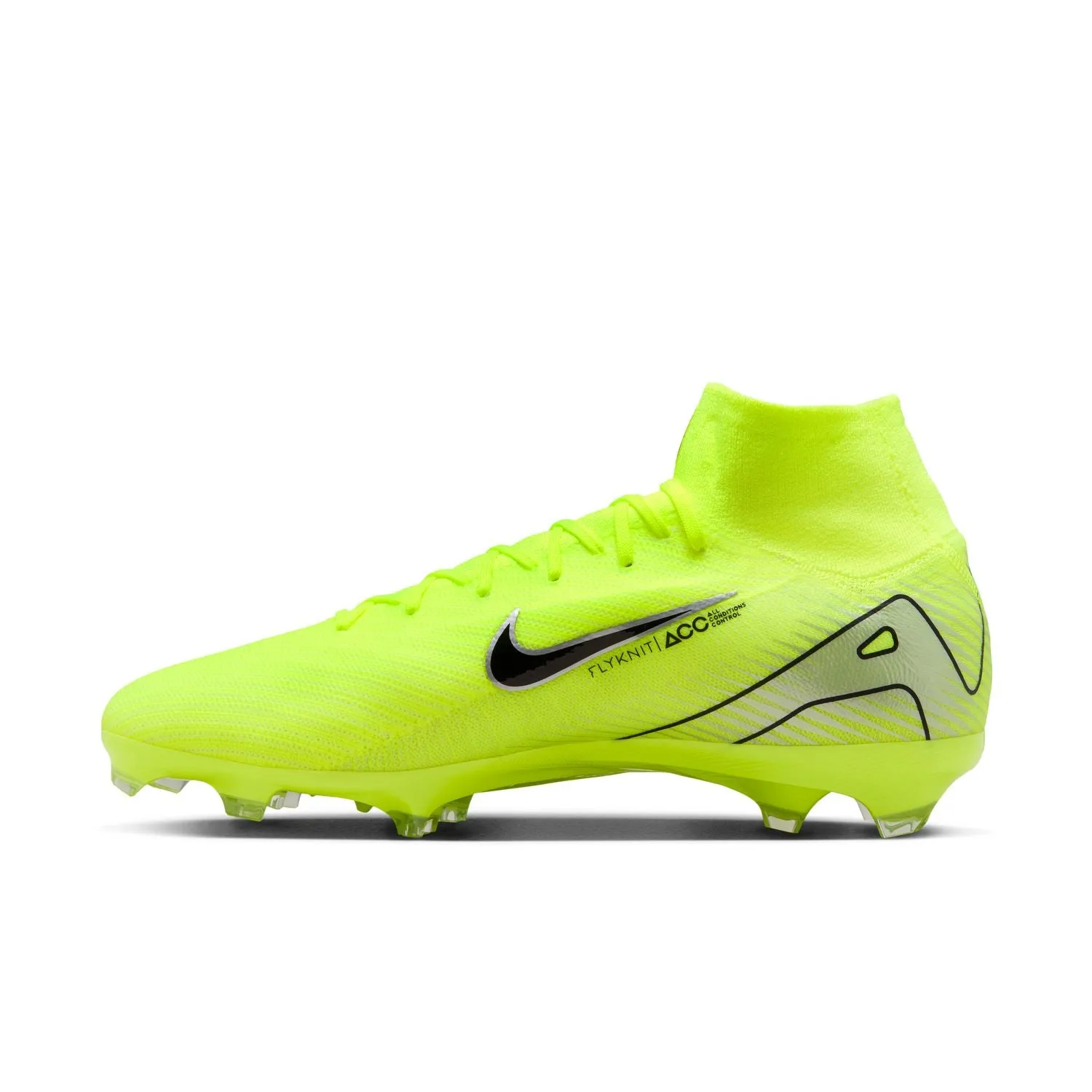 Nike Zoom Mercurial Superfly 10 Pro FG - VOLT/BLACK