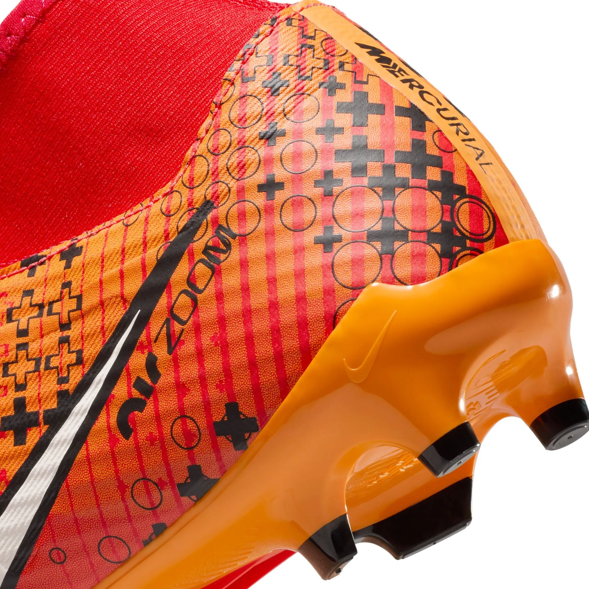 Nike Zoom Mercurial Superfly 9 Dream Speed Academy FG/MG Soccer Cleats - Light Crimson/Pale Ivory/Bright Mandarin/Black