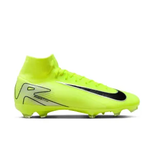 Nike Zoom Superfly 10 Pro FG/MG Firm Ground Soccer Shoes - Metallic Silver/Volt Black