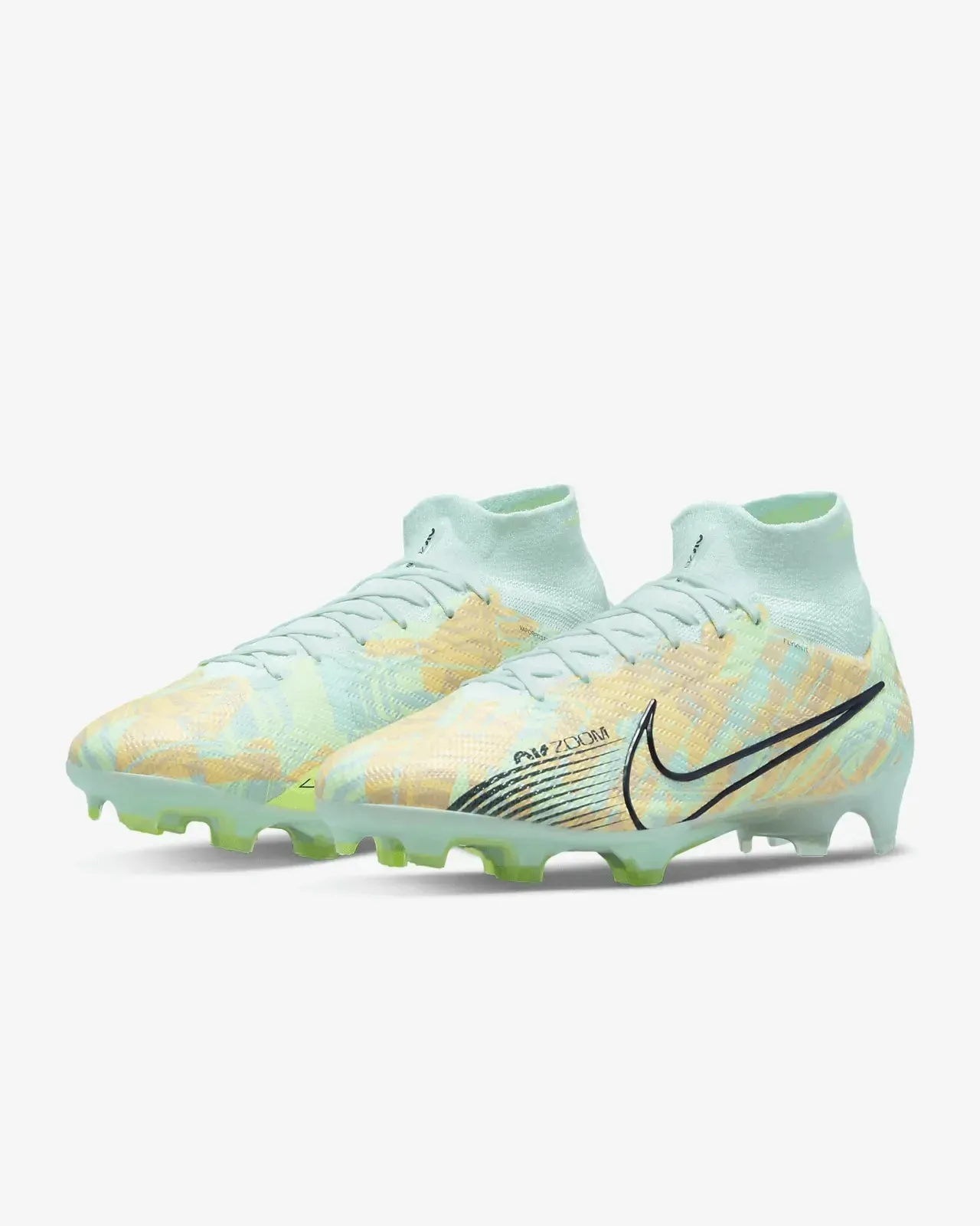 Nike Zoom Superfly 9 Elite FG- Barely Green-Blackened Blue