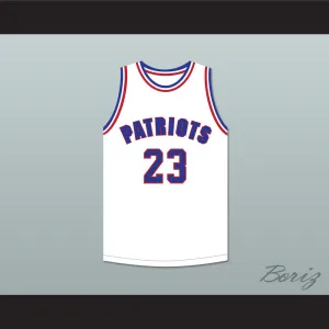Noah Greggory 23 Will Foster High School Patriots White Basketball Jersey The Red Sneakers