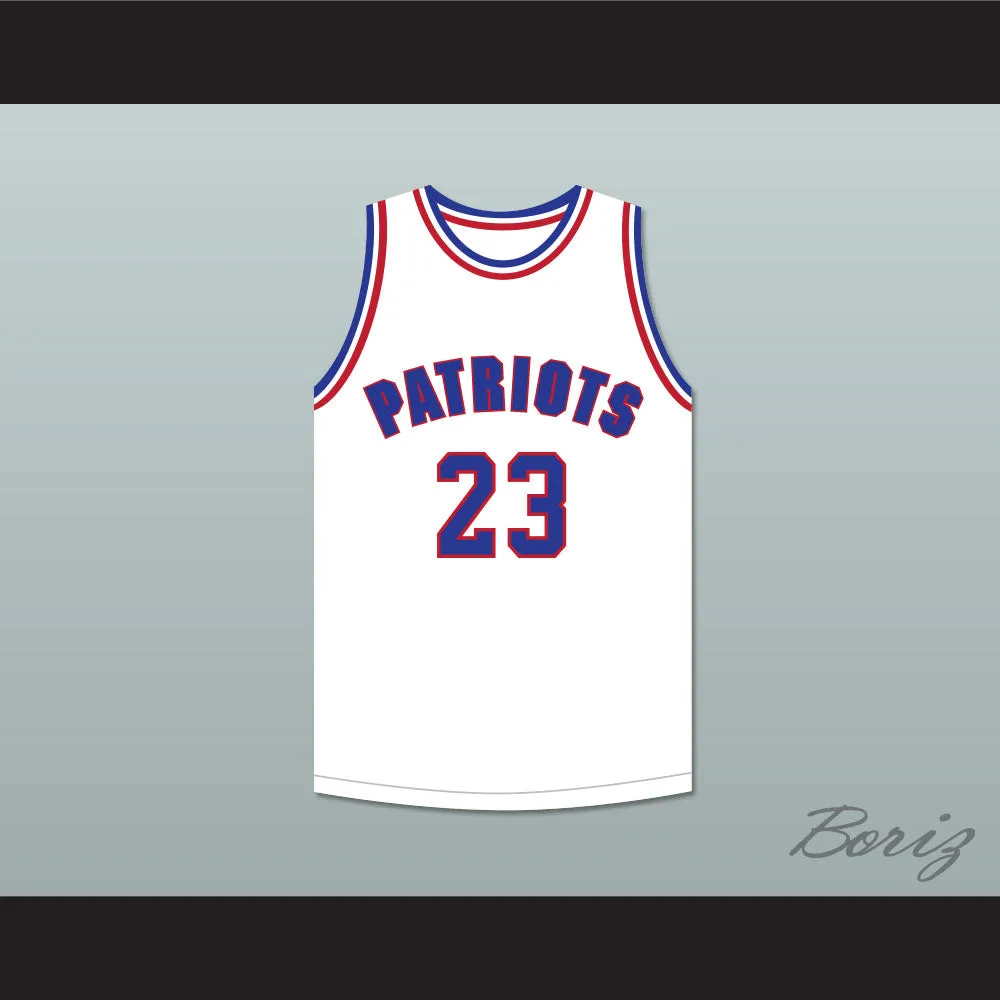 Noah Greggory 23 Will Foster High School Patriots White Basketball Jersey The Red Sneakers