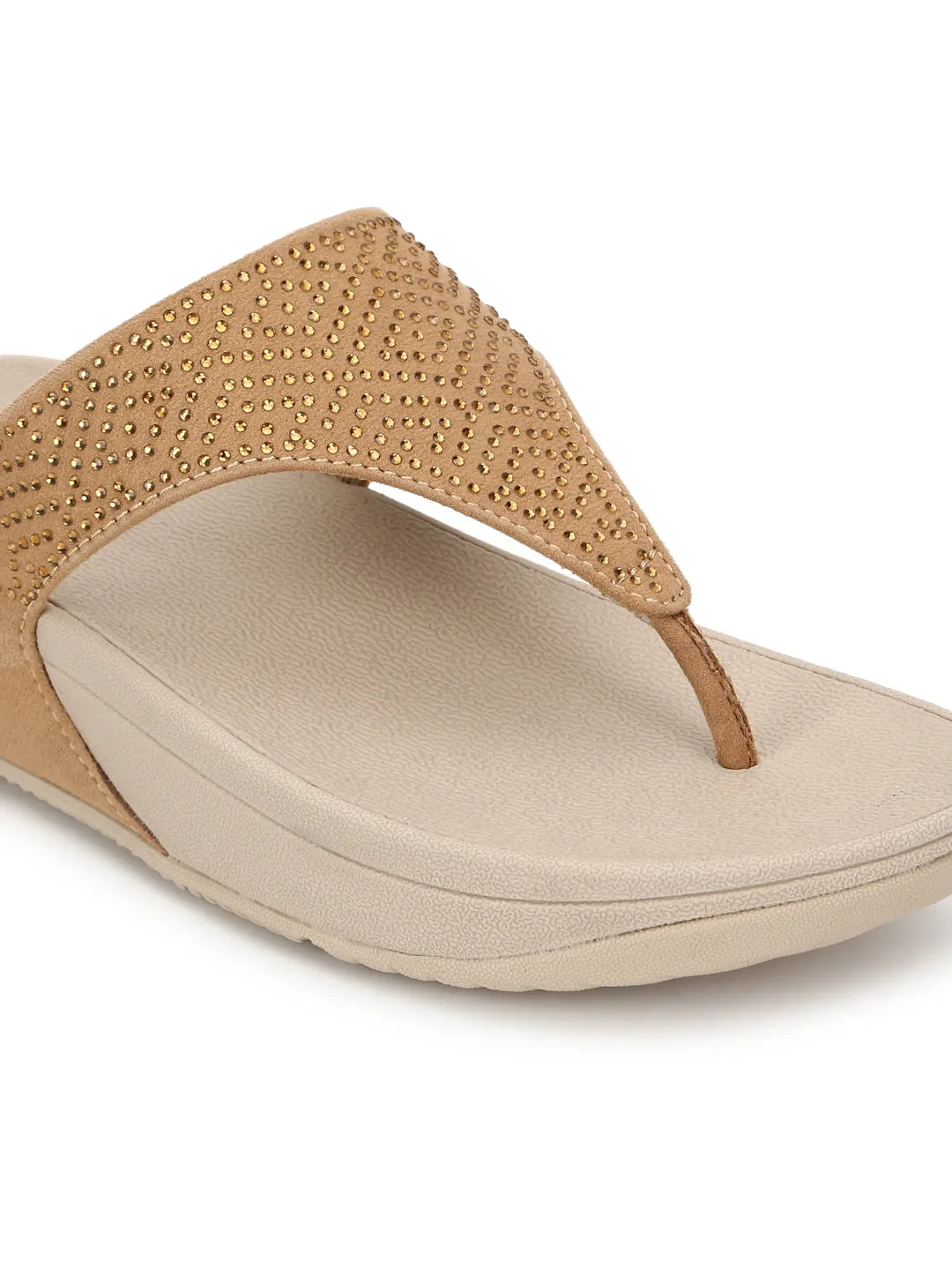 Nude Suede Comfort Flats (TC-CD-905-NUD)