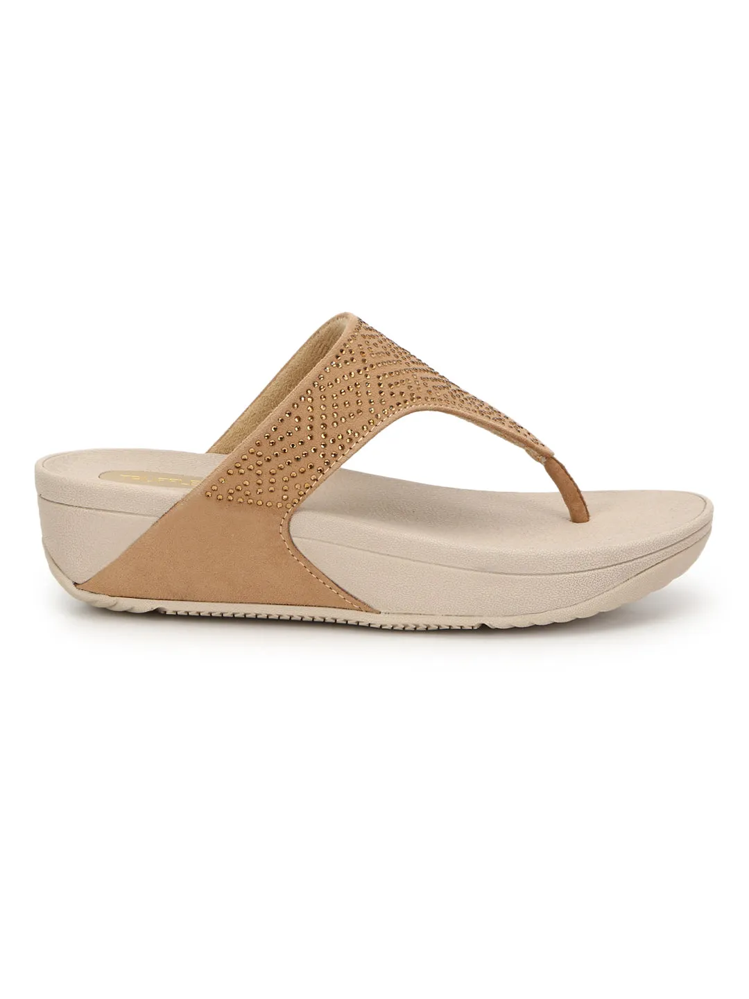 Nude Suede Comfort Flats (TC-CD-905-NUD)