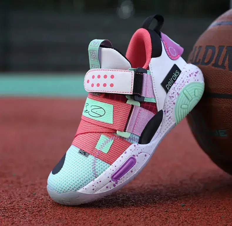 OleOle New Unisex Kids Basketball Shoes - Non-slip Lightweight Outdoor Sneakers (3 years )