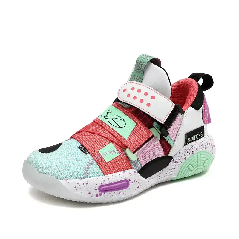 OleOle New Unisex Kids Basketball Shoes - Non-slip Lightweight Outdoor Sneakers (3 years )