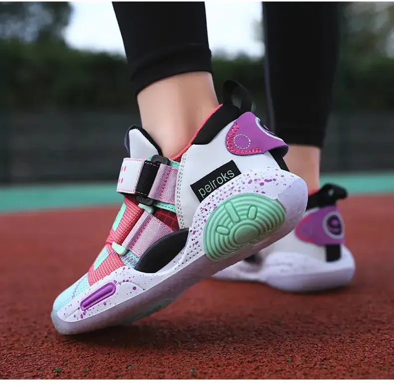 OleOle New Unisex Kids Basketball Shoes - Non-slip Lightweight Outdoor Sneakers (3 years )