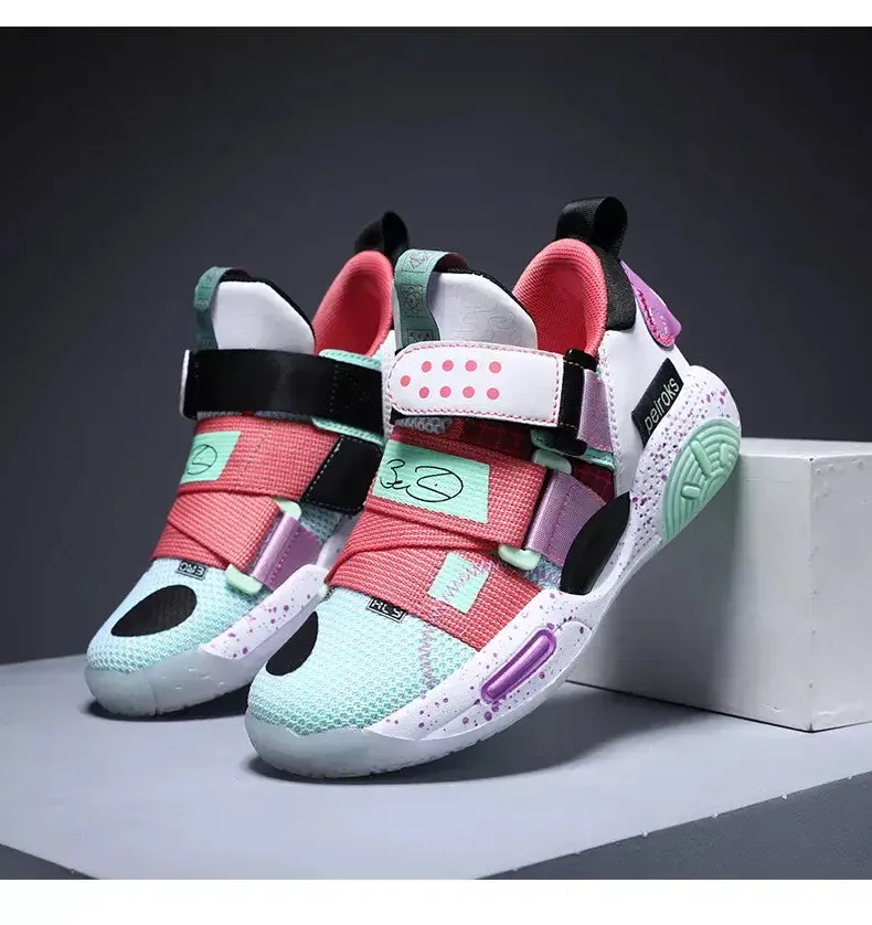 OleOle New Unisex Kids Basketball Shoes - Non-slip Lightweight Outdoor Sneakers (3 years )