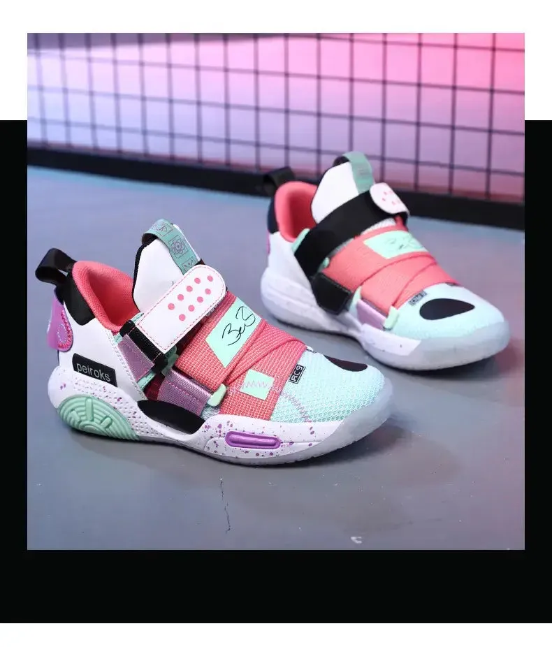 OleOle New Unisex Kids Basketball Shoes - Non-slip Lightweight Outdoor Sneakers (3 years )