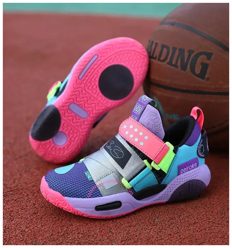 OleOle New Unisex Kids Basketball Shoes - Non-slip Lightweight Outdoor Sneakers (3 years )
