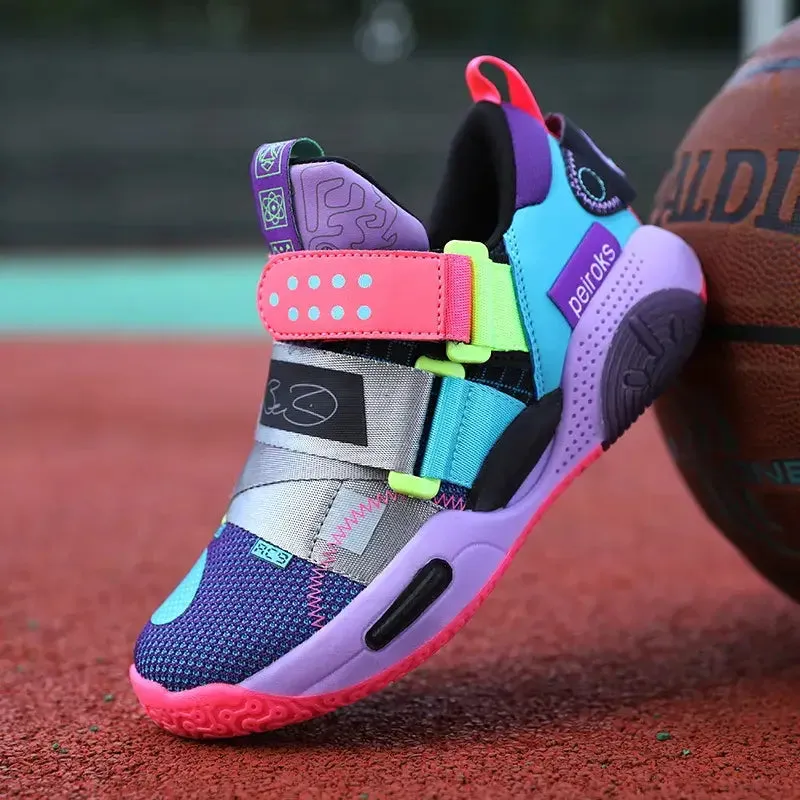 OleOle New Unisex Kids Basketball Shoes - Non-slip Lightweight Outdoor Sneakers (3 years )