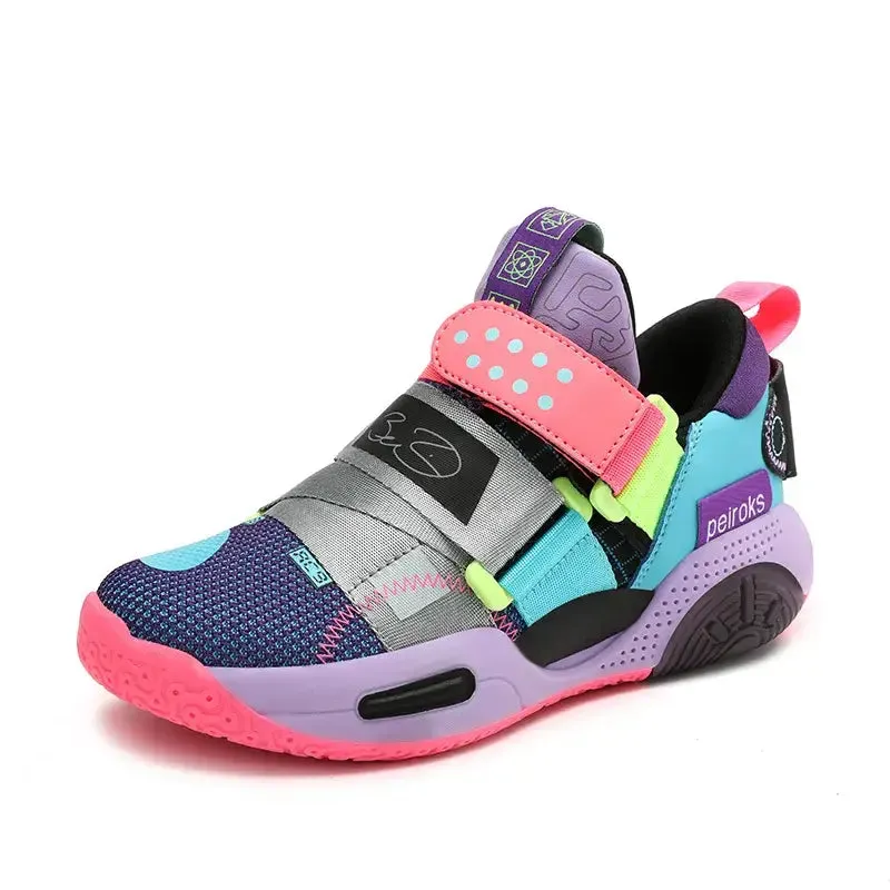 OleOle New Unisex Kids Basketball Shoes - Non-slip Lightweight Outdoor Sneakers (3 years )