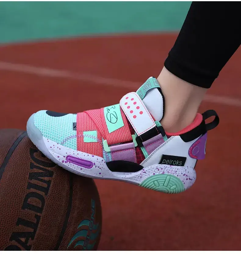 OleOle New Unisex Kids Basketball Shoes - Non-slip Lightweight Outdoor Sneakers (3 years )