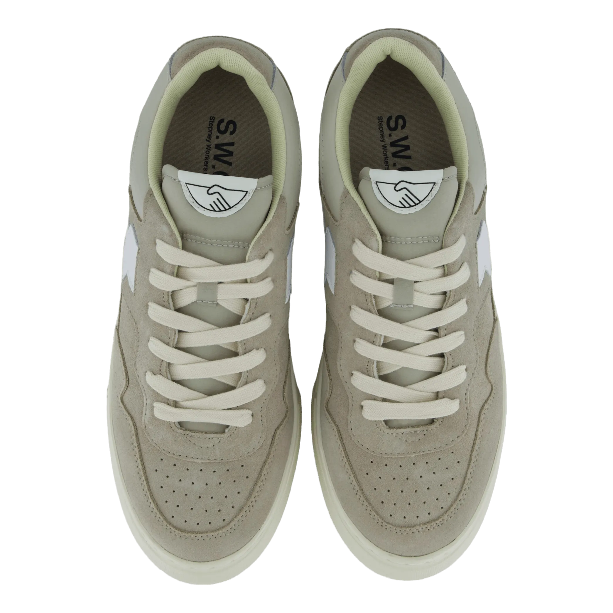 Pearl S-strike Suede Lt Grey & White