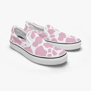 Pink Cow Slip-On Shoes