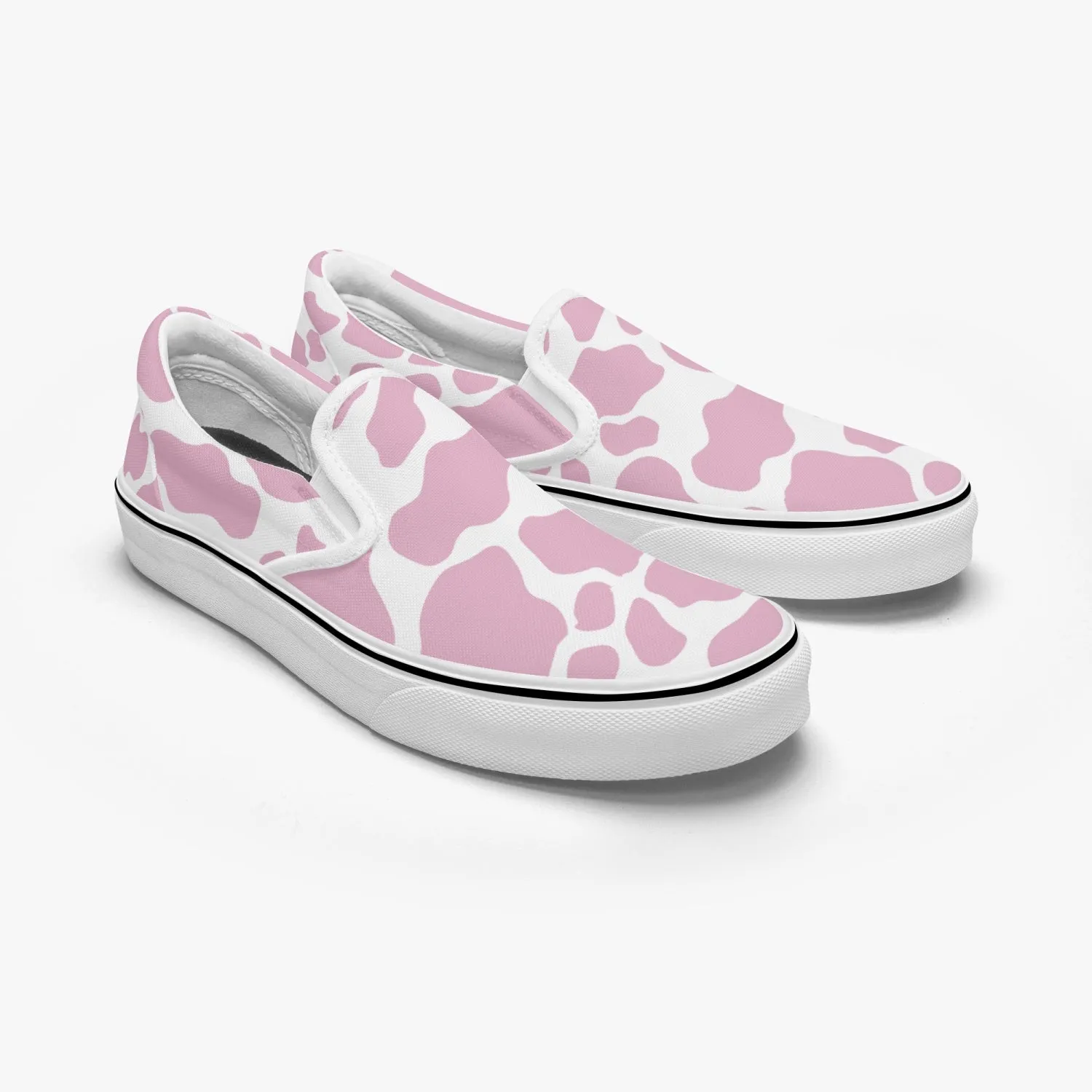 Pink Cow Slip-On Shoes