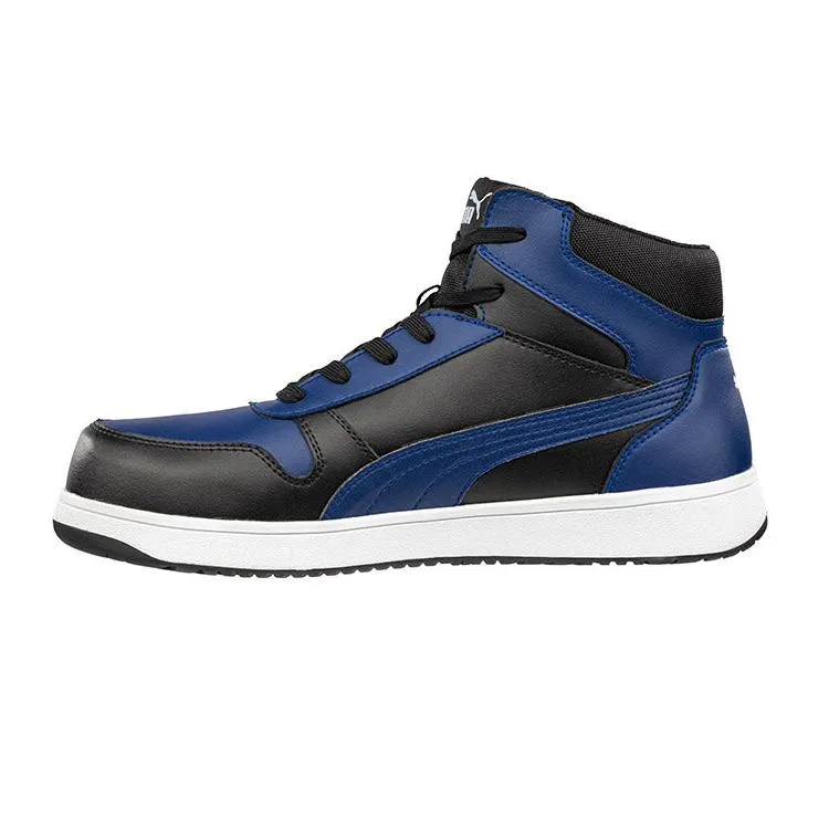 Puma Blue/Black Frontcourt Mid Fibreglass Toe Cap Lace Up Safety Shoe (630077) (Pre Order)