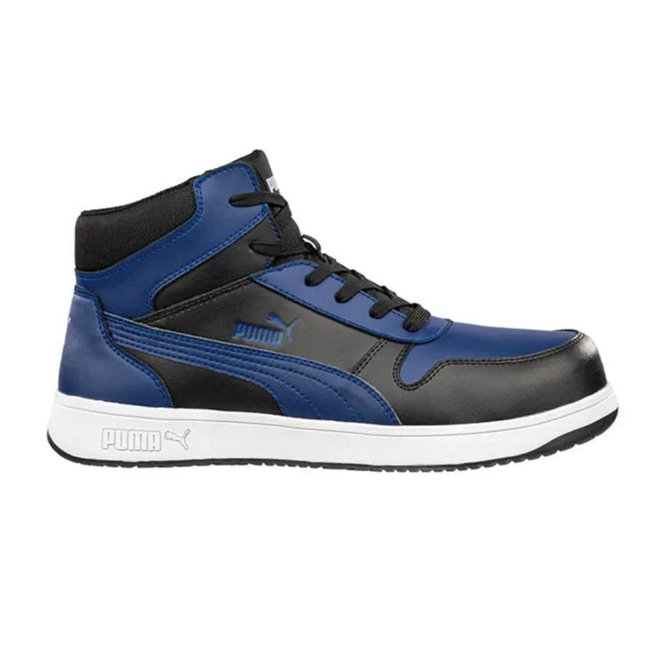 Puma Blue/Black Frontcourt Mid Fibreglass Toe Cap Lace Up Safety Shoe (630077) (Pre Order)