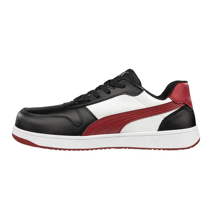Puma Red/Black Frontcourt Low Fibreglass Toe Cap Lace Up Safety Shoe (640207) (Pre Order)