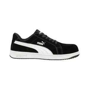 Puma Safety Shoe, Iconic Black/White - 640017