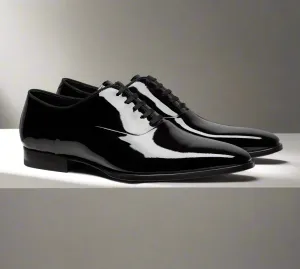 Reuben Black Patent Leather Oxford