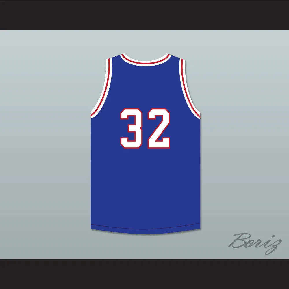 Roscoe 32 Will Foster High School Patriots Blue Basketball Jersey The Red Sneakers