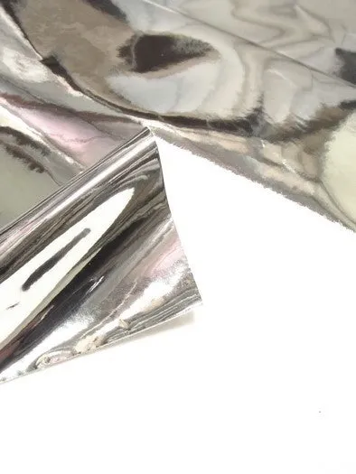 Royal Blue Chrome Mirror Reflective Vinyl Fabric / By The Roll - 30 Yards