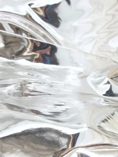 Royal Blue Chrome Mirror Reflective Vinyl Fabric / By The Roll - 30 Yards