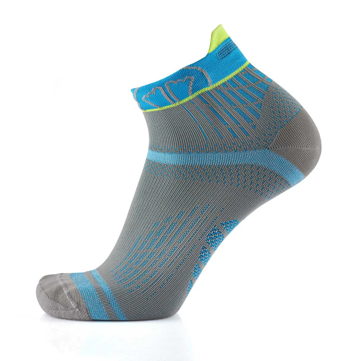 Running socks - Run Feel grey/turquoise