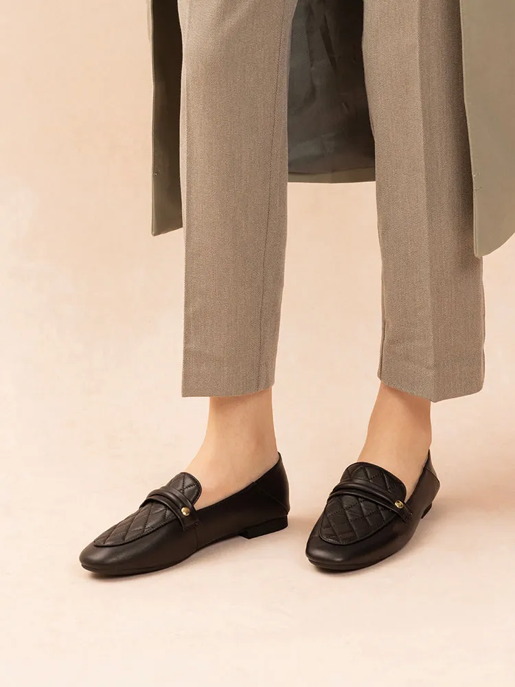 Sandra Quilted Loafers