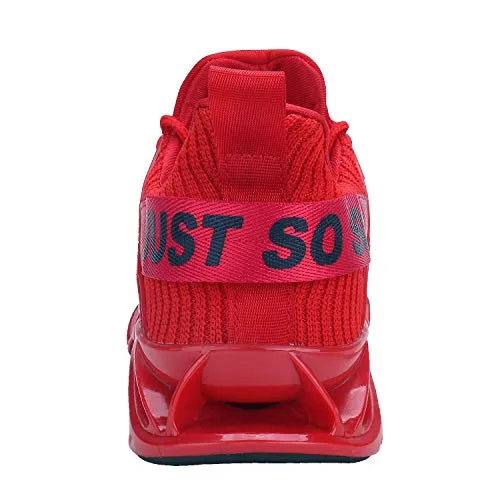 Shopify edit 2 test edit don't buy - Mens Running Shoes Non Slip Athletic Walking Blade Type Sneakers Red,US 10