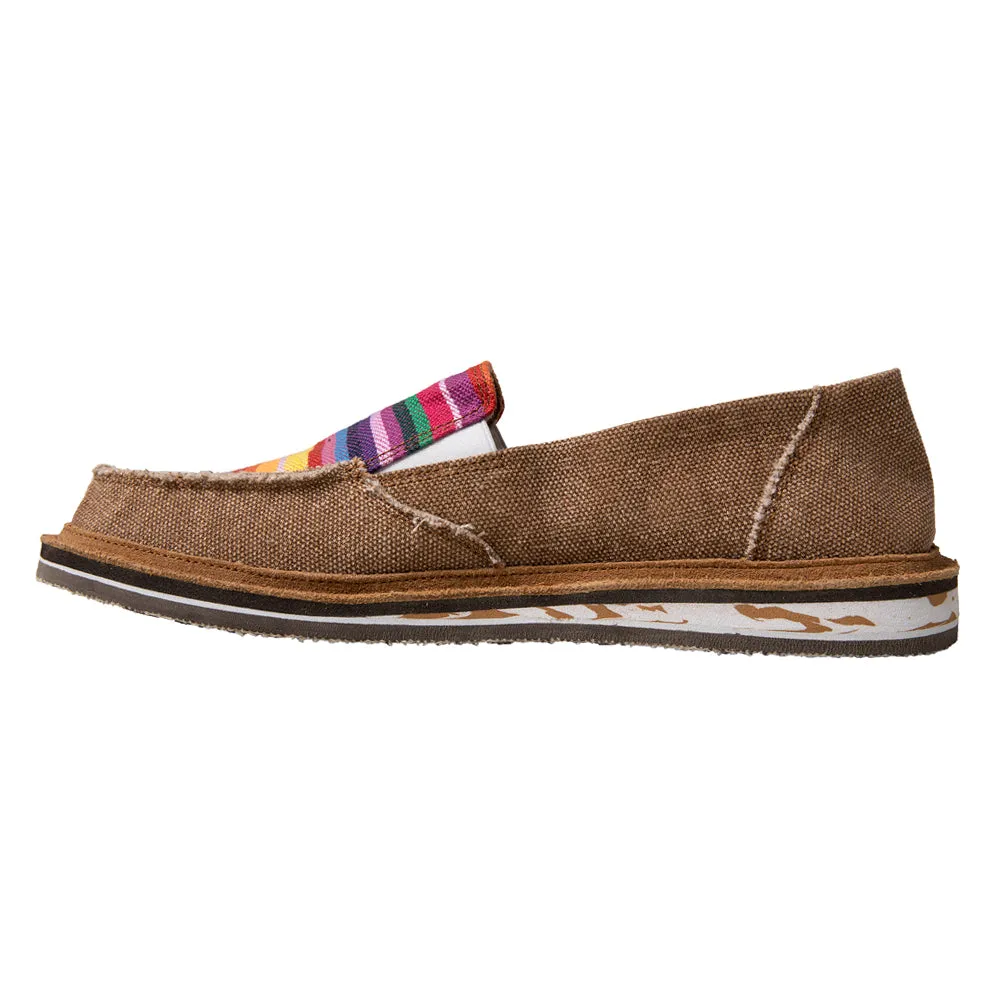 Skipper Striped Slip On Flats