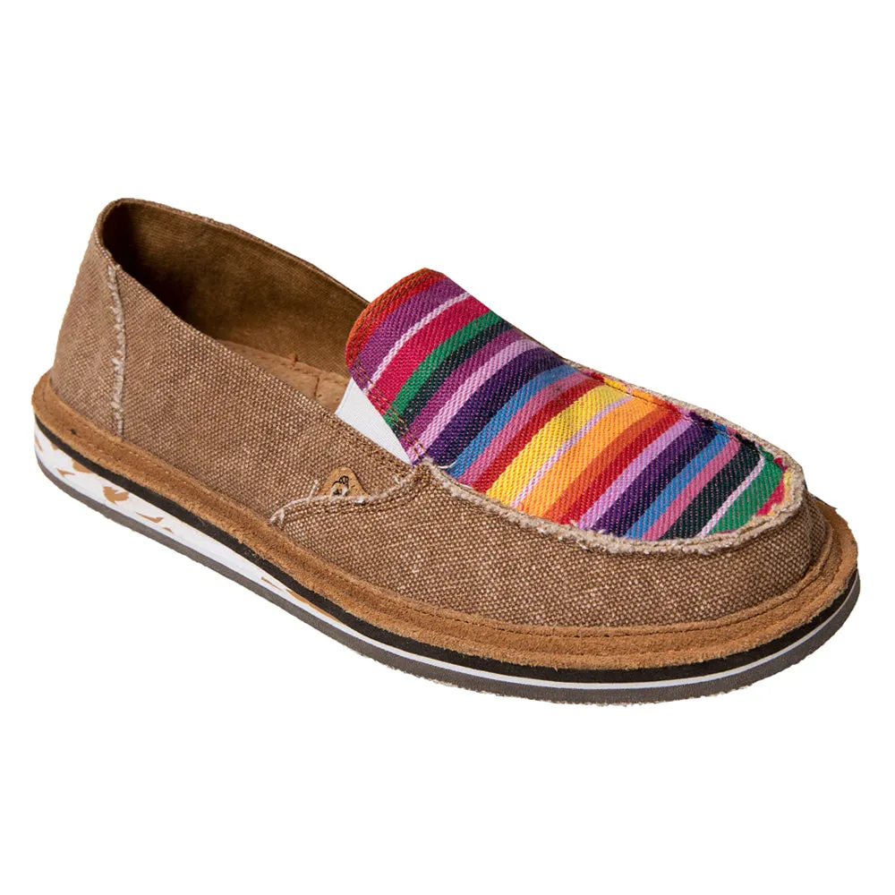 Skipper Striped Slip On Flats