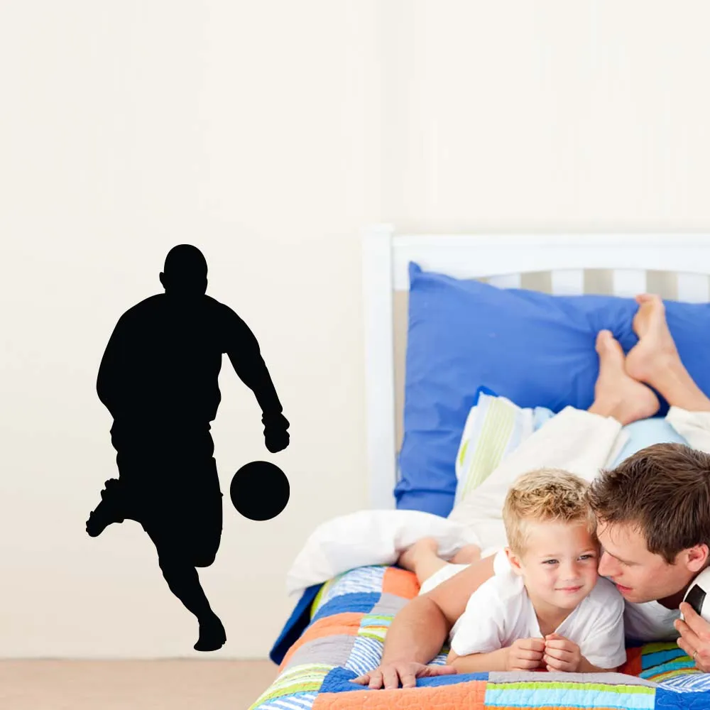 Soccer Silhouette I Wall Decal (5 Sizes Available)