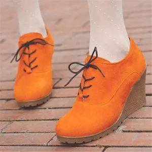 Solid Women's Platform Anti-Slippy Wedge Shoes