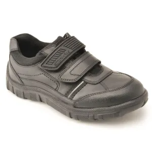 Start-rite Luke Black Velcro School Shoes
