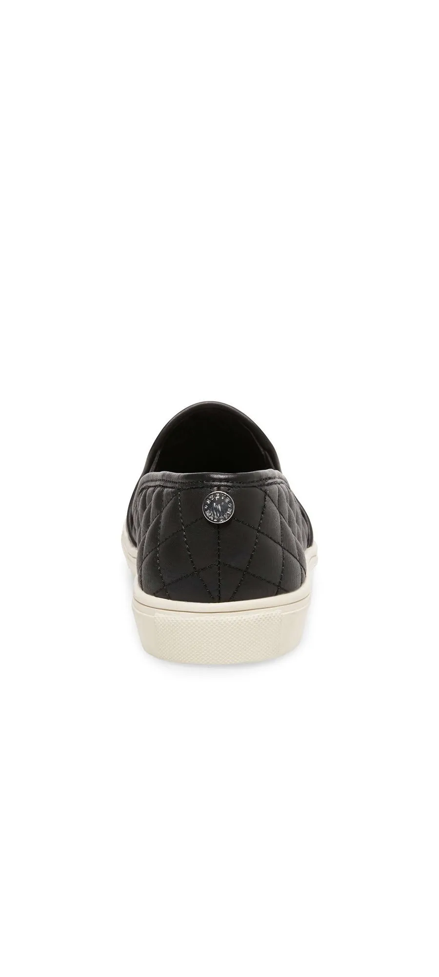 Steve Madden Ecentrcq Sporty Chic Quilted Slip-on Rounded Toe Sneakers Black