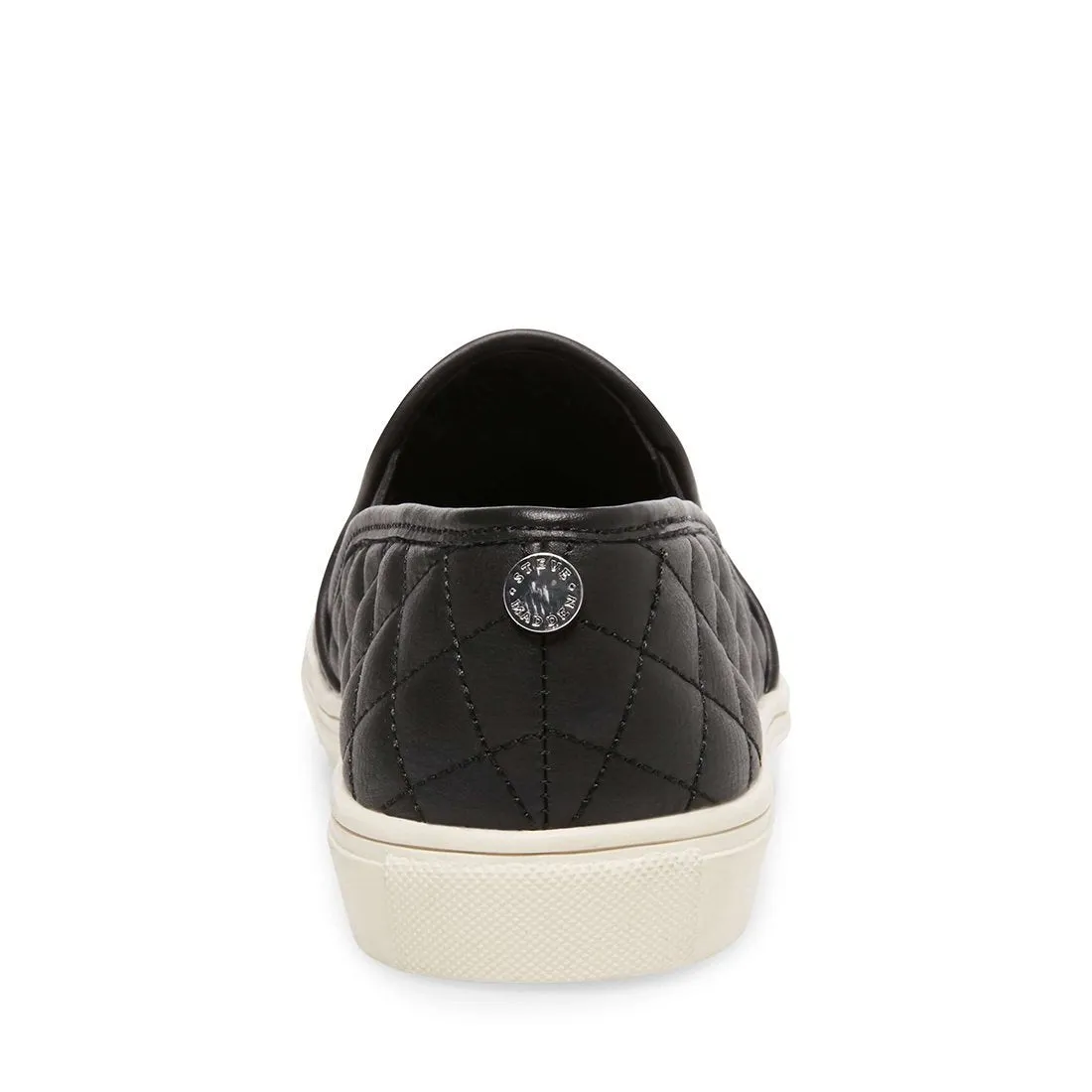 Steve Madden Ecentrcq Sporty Chic Quilted Slip-on Rounded Toe Sneakers Black
