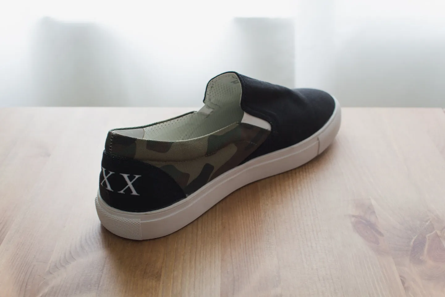Straight Edge Camo Slip On