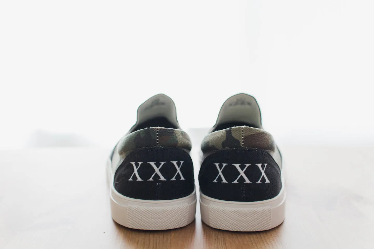 Straight Edge Camo Slip On