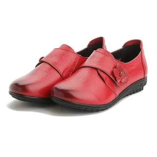 Women Leather Flat Loafers